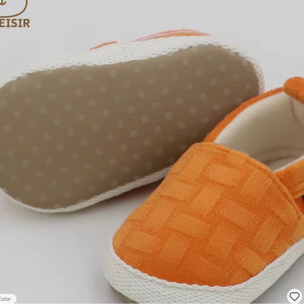New orange slip on toddler shoes 12-18 months - Picture 3 of 4